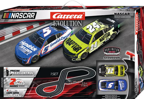 Carrera Evolution NASCAR Darlington Showdown Car Racing Race Set 20025248 NEW