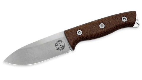 White River Ursus Cub 35 Knife Natural Burlap Micarta Magnacut New
