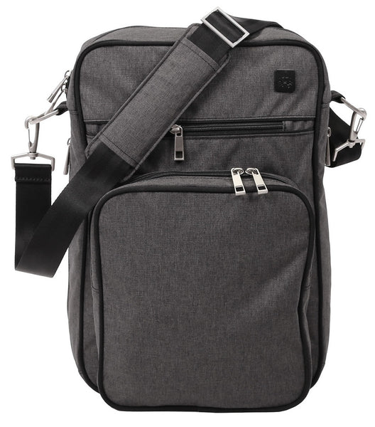 Ju Ju Be XY Helix Baby Messenger Diaper Bag w/ Changing Pad Chrome NEW