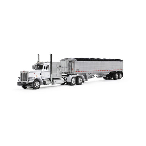 First Gear 1/64 Peterbilt Model 359 w/60" Sleeper & 43' Wilson Grain Trailer NEW