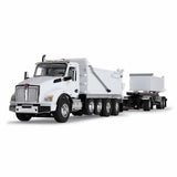 First Gear 1/64 scale Kenworth T880 Rogue Dump & Rogue Transfer Dump White