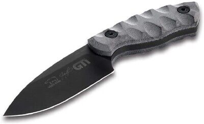 White River GTI 3 Black & O.D Linen Micarta Black Coated Blade Survival Knife