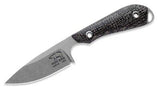 White River M1 Caper Hunting Knife Black Burlap Micarta CPM S35VN Steel Blade