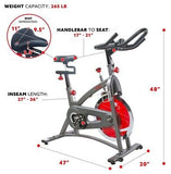 Sunny Belt Drive Indoor Cycling Exercise Bike w/ LCD Monitor SF-B1423