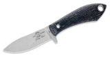 White River Sendero Pack Bush Knife Black Burlap Micarta CPM S35VN Steel Blade