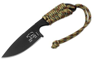 White River M1 Backpacker Survival Knife Treestand Paracord CPM S35VN BLK Blade