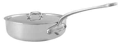 Mauviel M'Urban3 8" Cast Stainless Steel Handle Sautepan with Lid 501121