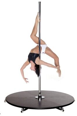XPole X-STAGE Lite 45mm Spinning Static Dance Exercise X Pole Podium Stainless