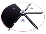 XPole X-STAGE Lite 45mm Spinning Static Dance Exercise X Pole Podium Set S Black