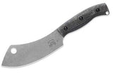 White River Camp Cleaver Knife Black Burlap Micarta CPM S35VN Steel Blade