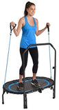 Stamina InTone Oval Fitness Trampoline Rebounder W/ Handlebar & Monitor