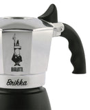 Bialetti 2 Cup Brikka Dual-Valve System Espresso Coffee Maker Pot 0007312