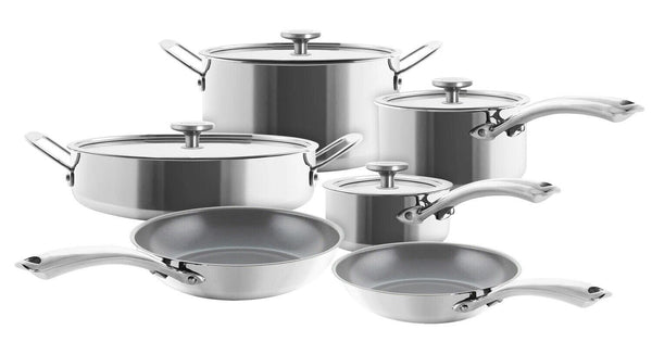 Chantal 3.Clad Tri-Ply Stainless Steel 10 Piece Cookware Set SLT-10