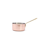 De Buyer 6.3” Copper Saucepan Inocuivre Service With Brass Handles 6445.16 NEW