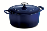 Tramontina Gourmet 5.5 Qt Enameled Cast-Iron Covered Round Dutch Oven Gradated