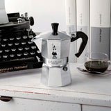 Bialetti 3 Cup Moka Express Oceana Stovetop Espresso Coffee Maker Pot Latte