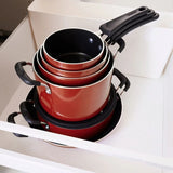 Tramontina Nesting 11 Pc Nonstick Cookware Set Red