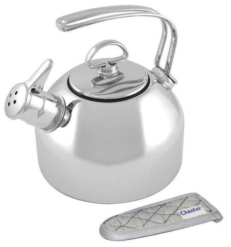 Chantal 1.8 Qt Premium Stainless Steel Classic Stovetop Teakettle
