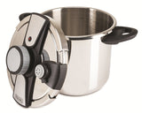 Viking 8 Quart Easy Lock Clamp Pressure Cooker with Steamer 7.4 l