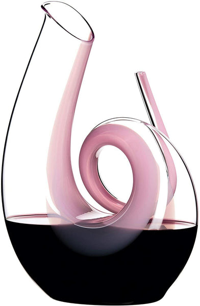 Riedel Curly Pink Hand Made Pink Crystal Wine Decanter Red 2011/04