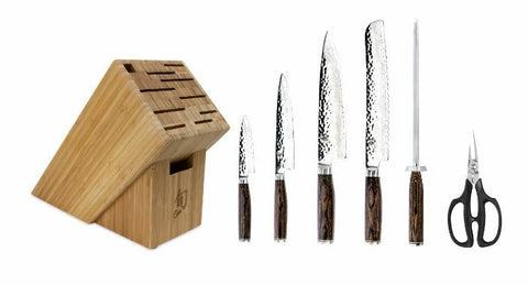 Shun Premier 7 Piece Essential Block Knife Set TDMS0700