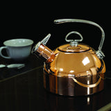 Chantal 1.8 Qt Copper Classic Stovetop Whistle Tea Kettle Teakettle