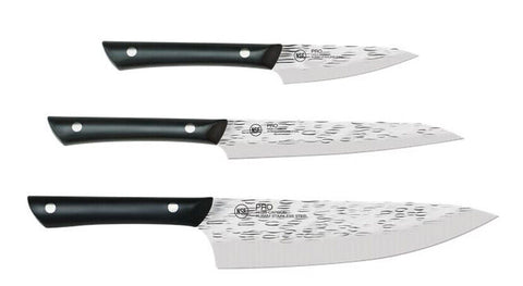 Kai Pro 3.5" Paring 6"Utility & 8" Chef's Knife 3 Piece Set HTS0370