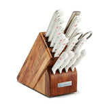 Wusthof Gourmet 16-Piece Knife Block Set, White Handle 1095471601
