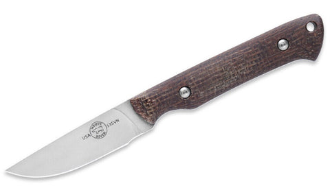 White River Small Game Natural Burlap Micarta Hunting Knife CPM S35VN Blade