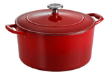Tramontina Gourmet 6.5 Qt Enameled Cast-Iron Covered Round Dutch Oven Gradated