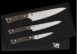 Shun Kanso 3.5" Paring 6" Utility & 8" Chef's Knife 3 PC Starter Set SWTS0351