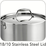 Tramontina Gourmet 6 Qt Tri-Ply Clad Stainless Steel Covered Sauce Pot