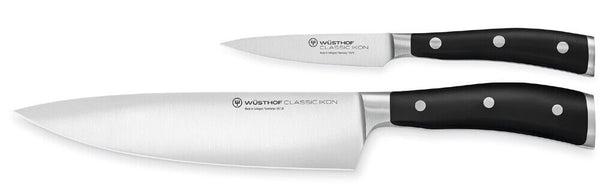 Wusthof Classic Ikon 3 1/2" Paring & 8" Cook’s Knife Two Piece Set 1120360205