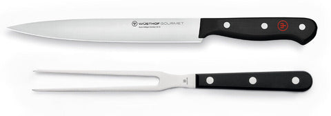 Wusthof Gourmet 6” Carving Fork & 8” Carving Knife 2 Piece Set 1125060207