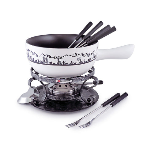 Cheese Fondue Set White